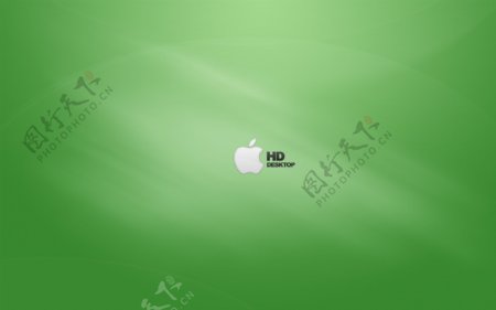 果绿色简洁苹果桌面