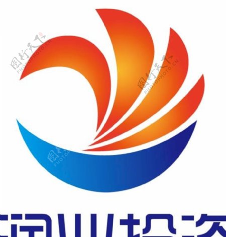 手势帆船logo