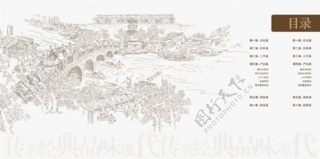 中国风酒宴文化美酒酿酒宣传册