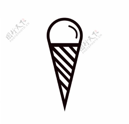 甜筒雪糕冰淇淋甜食食物
