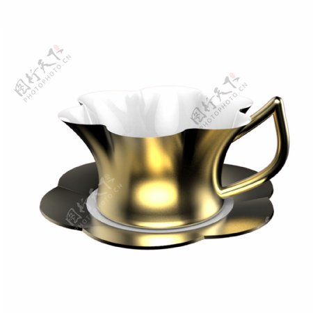 金属陶瓷杯免抠图案