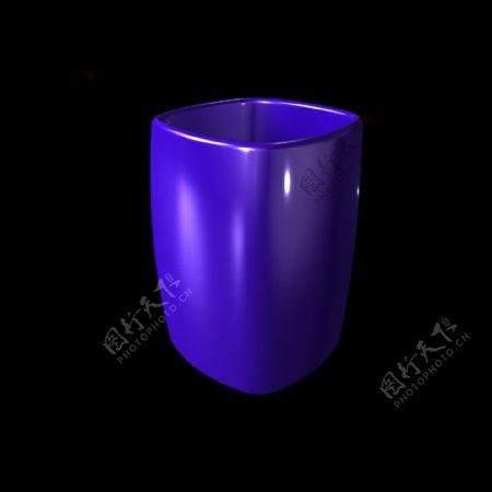 紫色时尚水杯插图