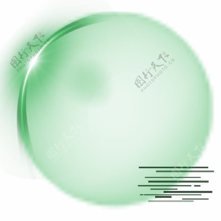 绿色圆环科技边框