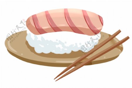 日本的美食米饭插画