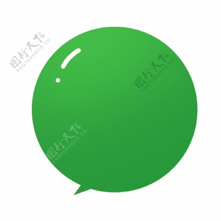 绿色聊天气泡对话框下载