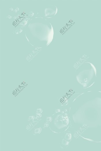 简约莫兰迪绿色清新气泡通用背景