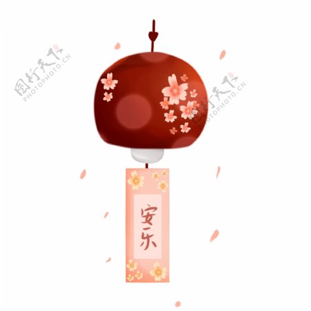 日式卧室装饰樱花风铃