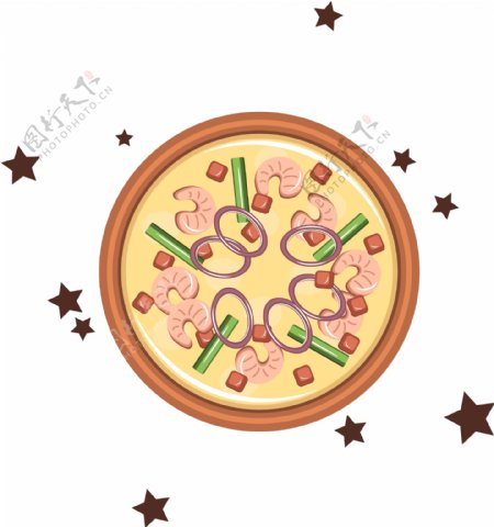 美食装饰元素pizza披萨