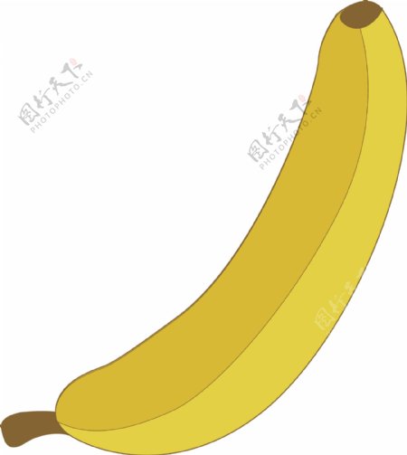 手绘卡通香蕉元素