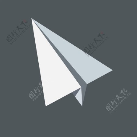 白色纸飞机logo图案icon图标