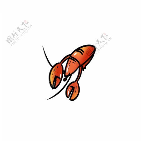 小龙虾套图单张素材