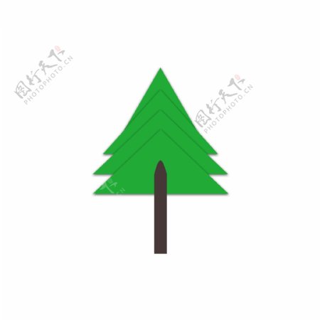 绿色松树设计素材