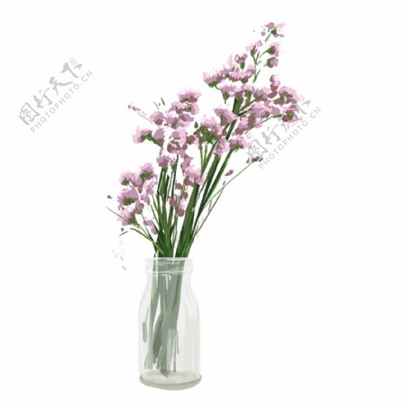 紫色花瓶图案素材