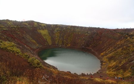 冰岛火山坑