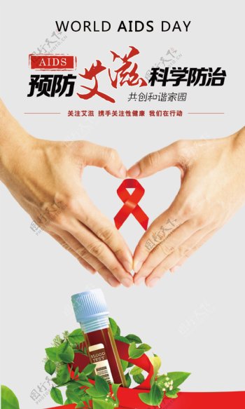 预防艾滋病海报