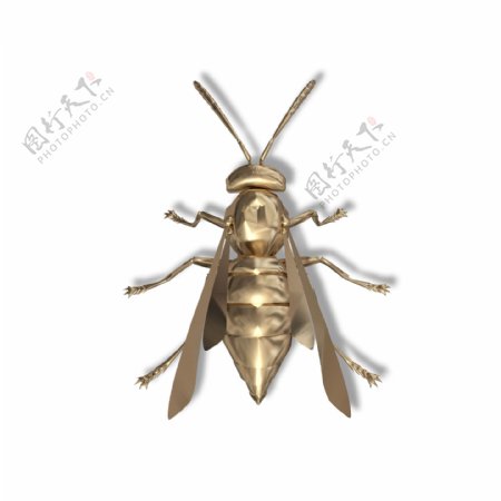 金属蜜蜂精致模型