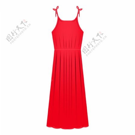 美丽的红色连衣裙