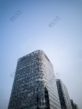城市圆角大楼高清图片
