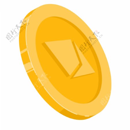圆形的金色金币