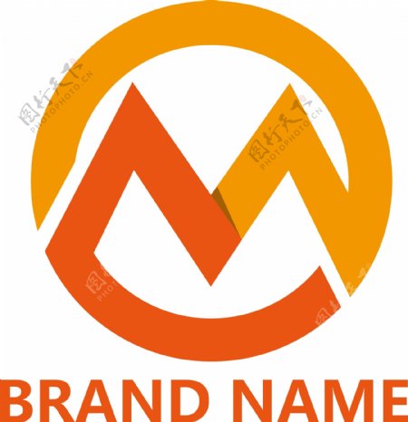 M字母网络科技企业logo