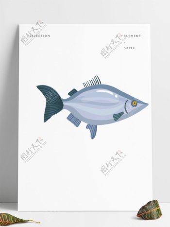矢量卡通手绘素材精致鱼类食材鱼类