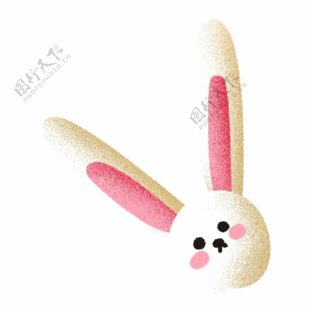 可爱动物兔子装饰素材