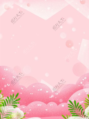 粉色温馨母亲节背景素材