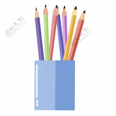 彩色铅笔盒笔筒