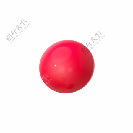 红色圆形气球