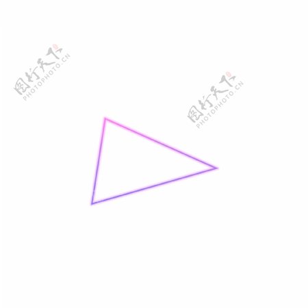 紫红色线性渐变三角形