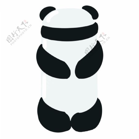 立体熊猫保温杯