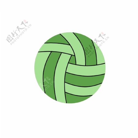 绿色沙滩球