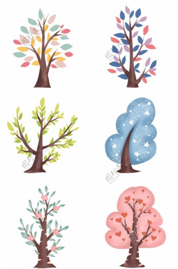 多样树木