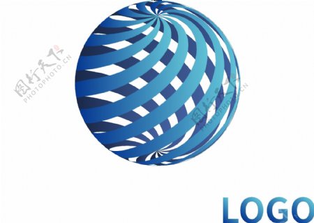 蓝色商务網絡logo