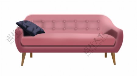 粉色温馨可爱沙发