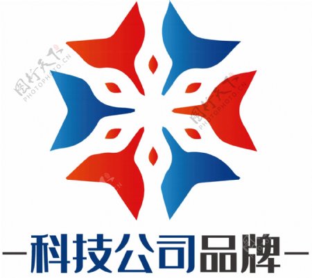 时尚花瓣科技公司标志