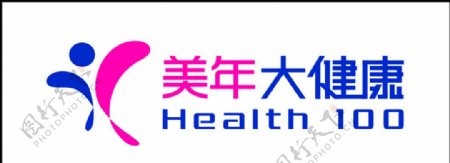 美年大健康logo标志矢量素材