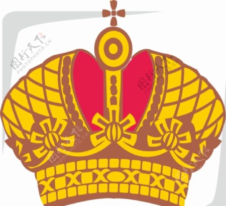 皇冠传统纹饰纹饰矢量图花