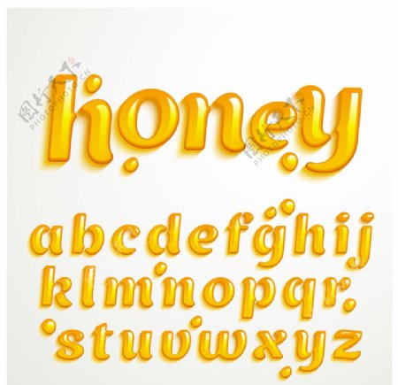 蜂蜜字