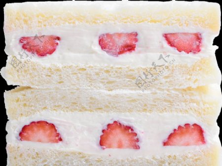 草莓卡仕达蛋糕
