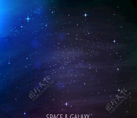 蓝光的奇妙星系背景