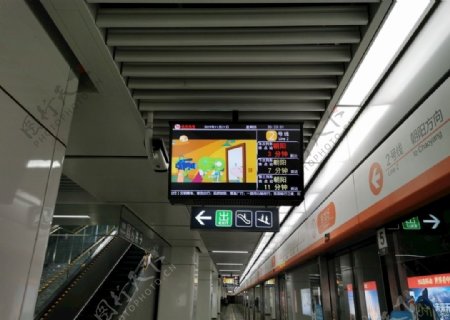 地铁到站显示屏