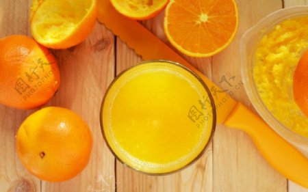 鲜美的橙汁