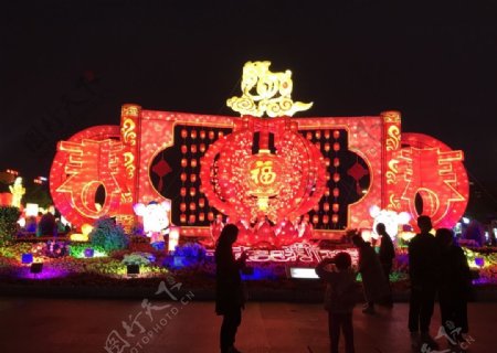 中国春节灯饰氛围