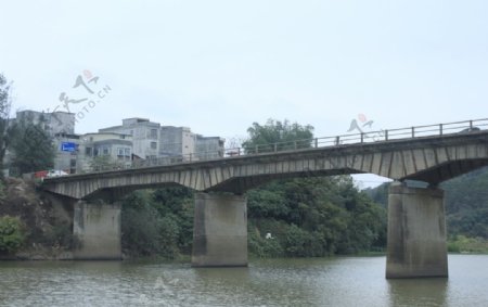 桥梁大桥江边桥头桥