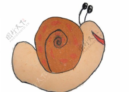 儿童涂鸦蜗牛