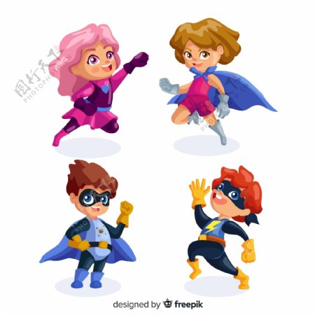 4款卡通超级英雄儿童