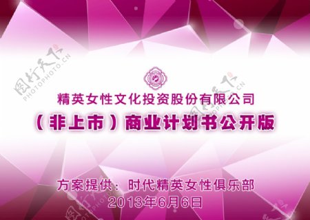 2013商业计划书ppt封面