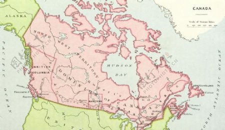 旧版加拿大地图