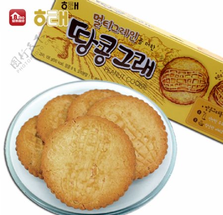 韩国海太花生饼干